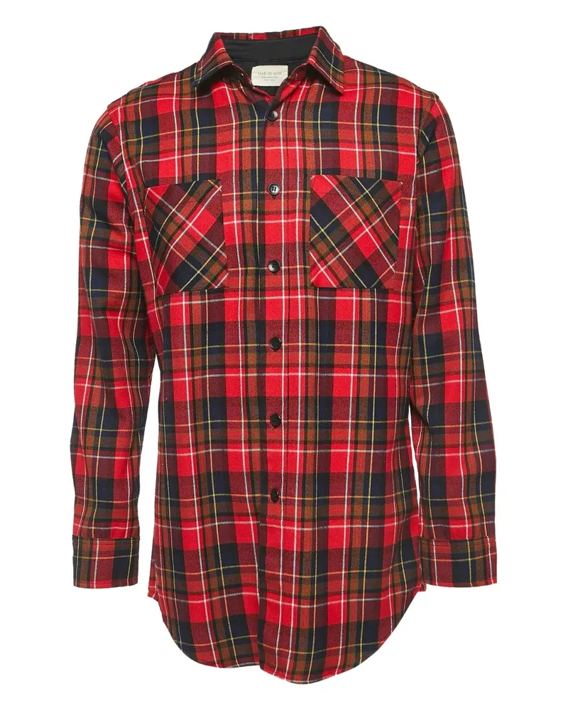 Fear of God Hemd mit Karomuster - Rot Rot