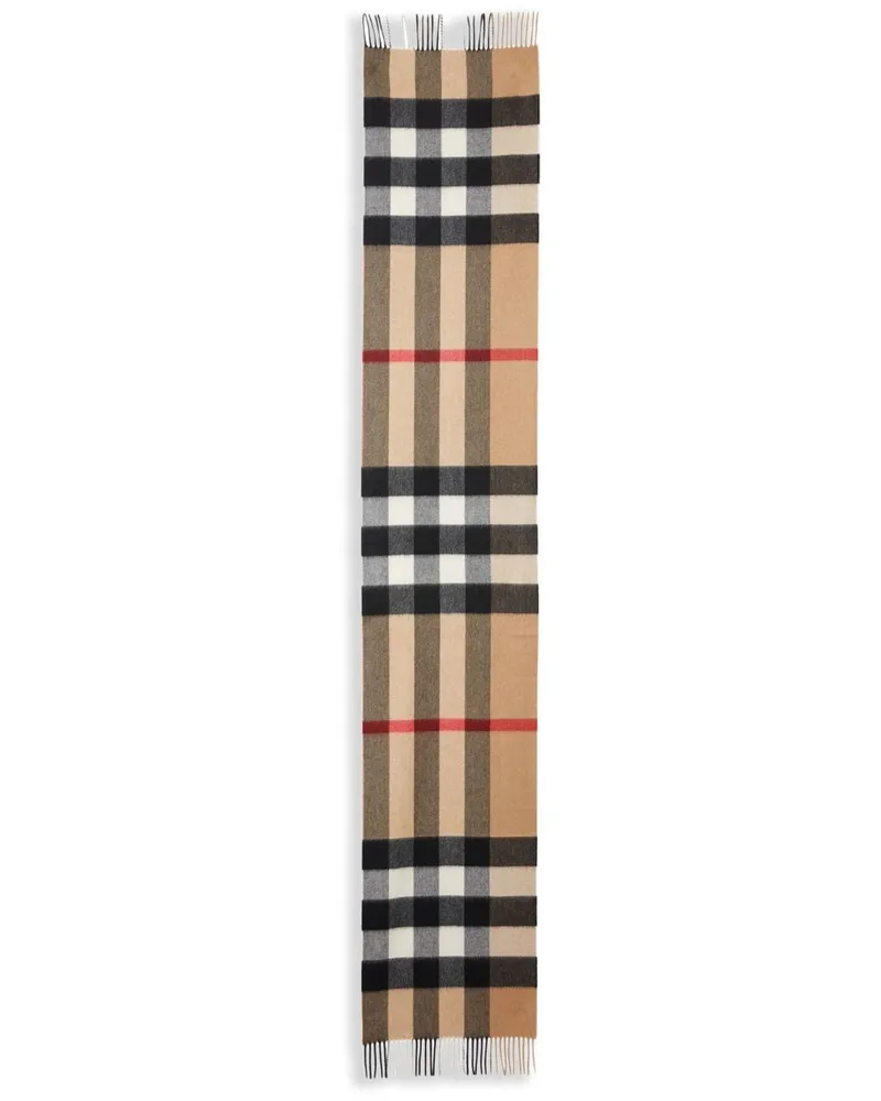 Burberry Kaschmirschal mit Vintage-Check - Braun Braun