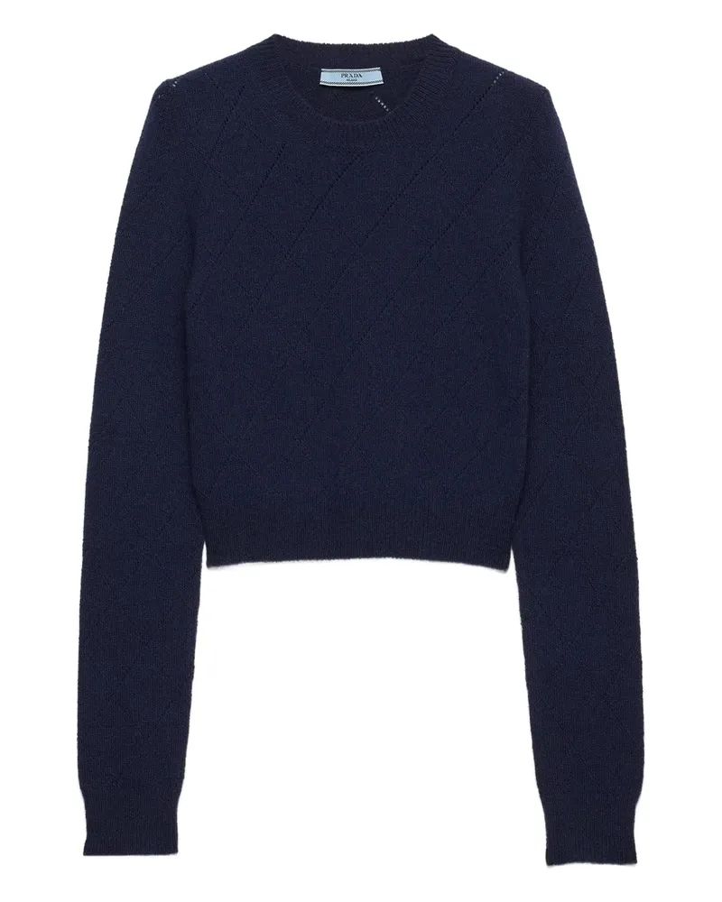 Prada Pullover mit rundem Ausschnitt - Blau Blau