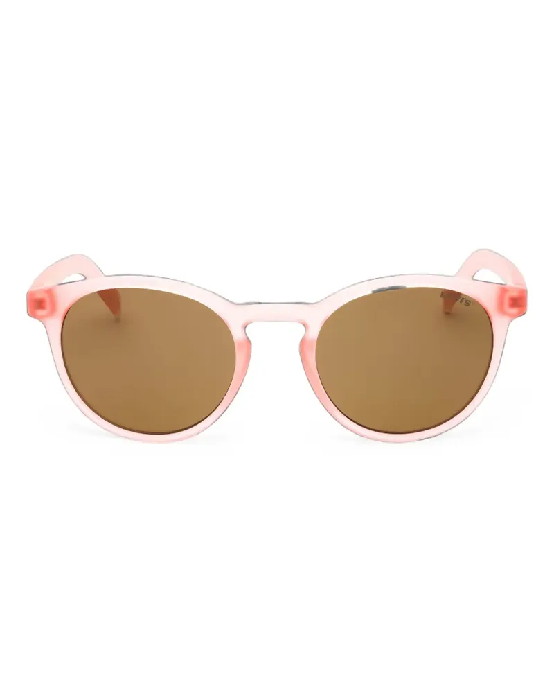 Levi's Sonnenbrille mit rundem Gestell - Rosa Rosa