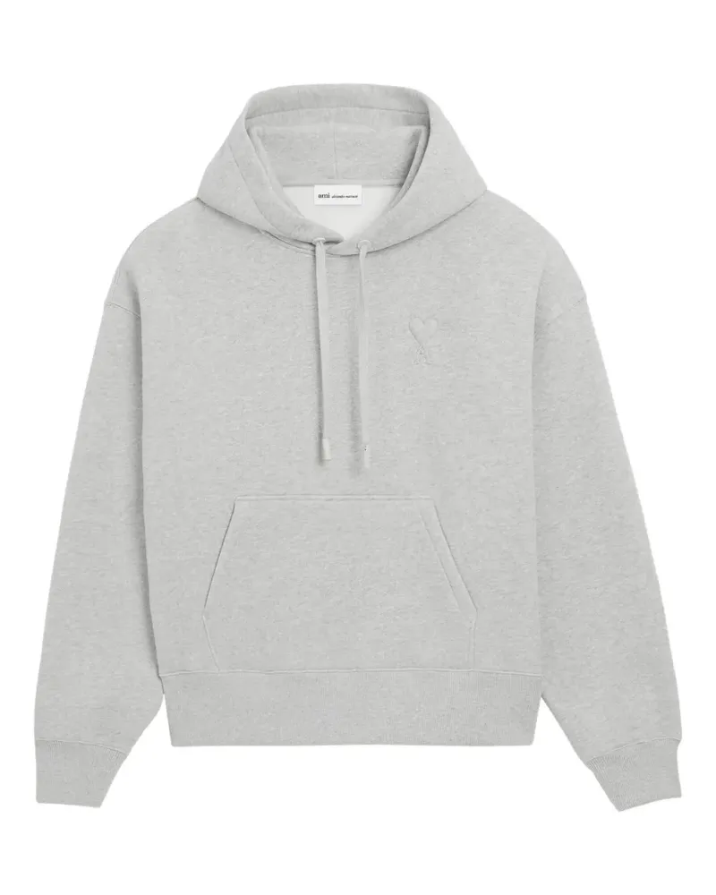 AMI Paris Hoodie mit Logo-Prägung - Grau Grau