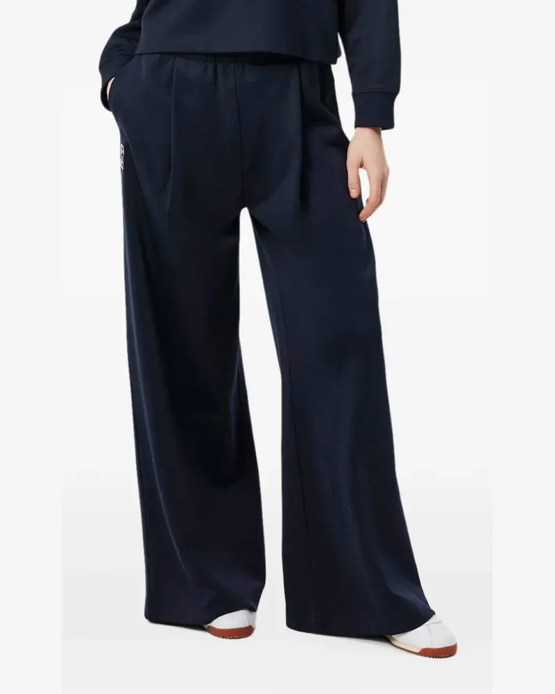 Lacoste pleat-front piqué sweatpants - Blau Blau