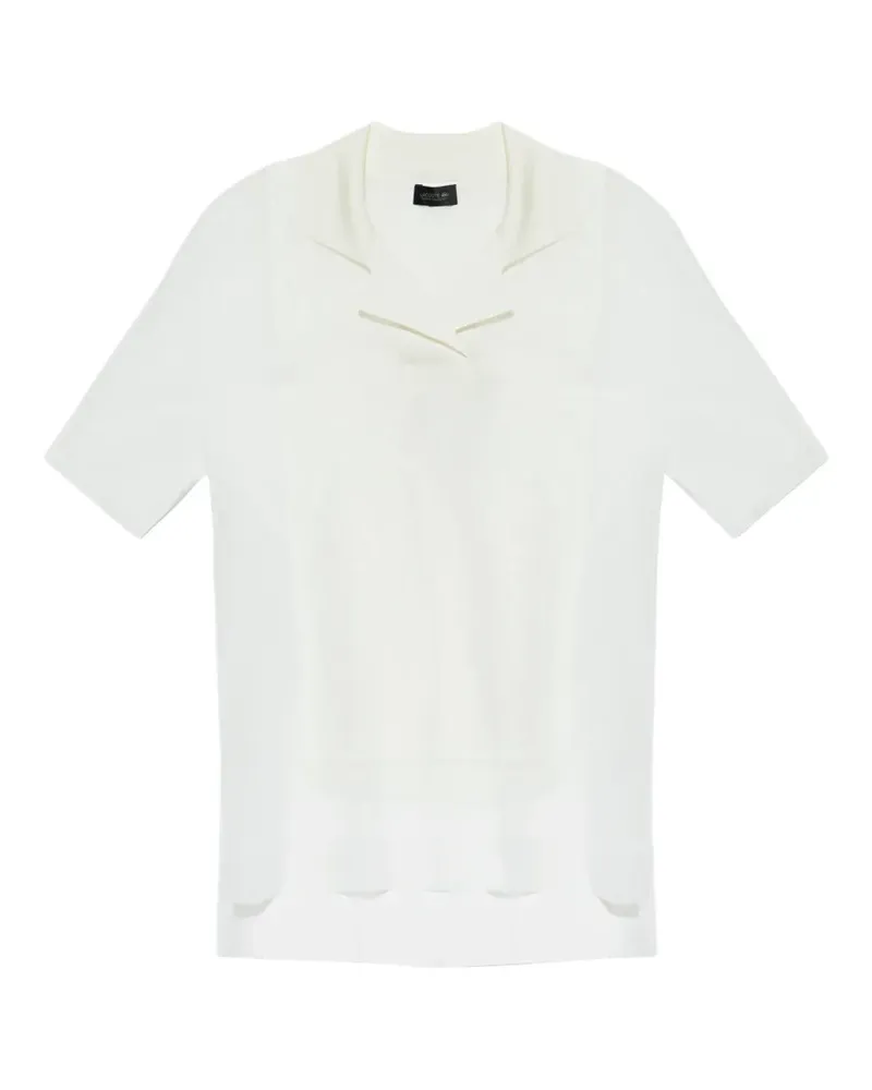 Lacoste V-neck collared shirt - Weiß Weiß