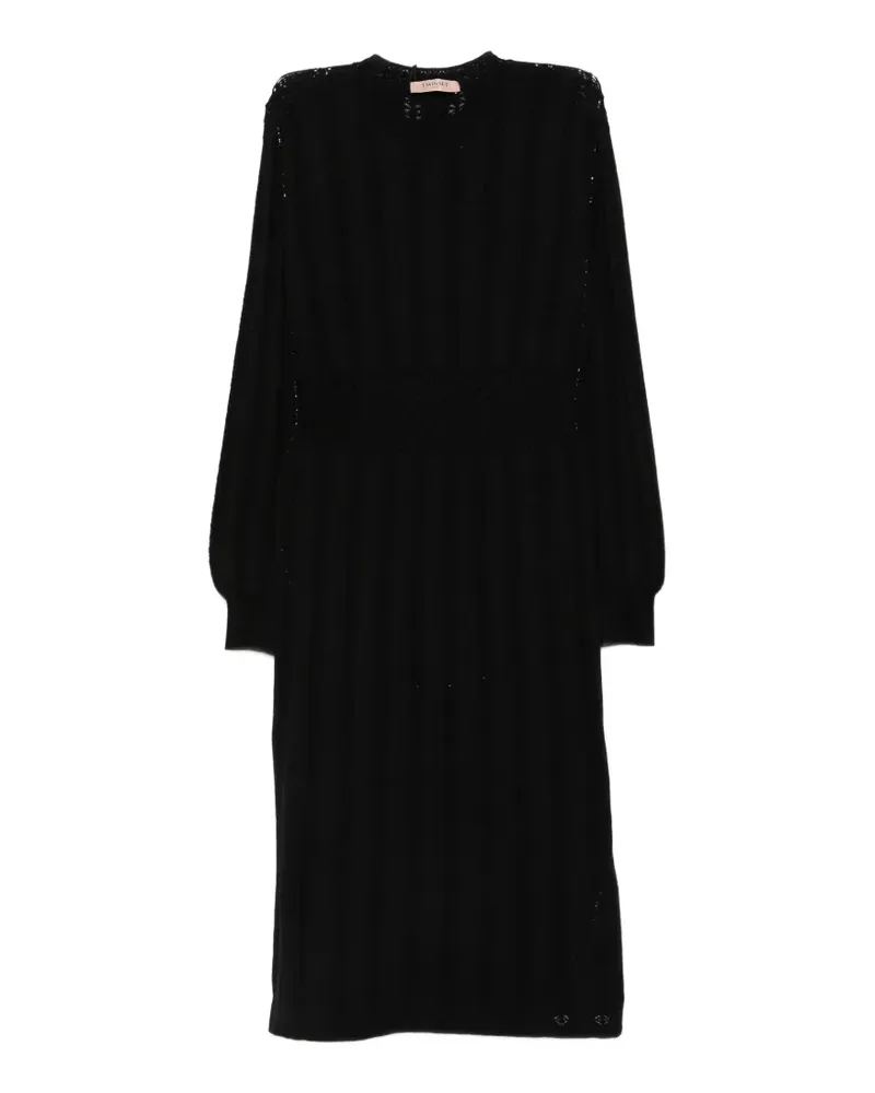 Twin-Set Gestricktes Kleid - Schwarz Schwarz