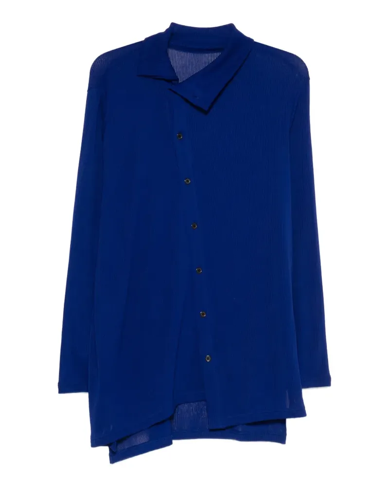Yohji Yamamoto Cardigan mit V-Ausschnitt - Blau Blau