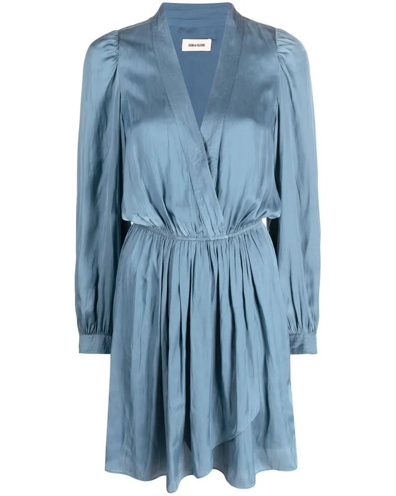 Zadig & Voltaire Kleid aus Satin Blau