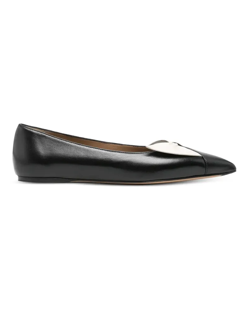 Ferragamo Ballerinas mit spitzer Kappe - Schwarz Schwarz