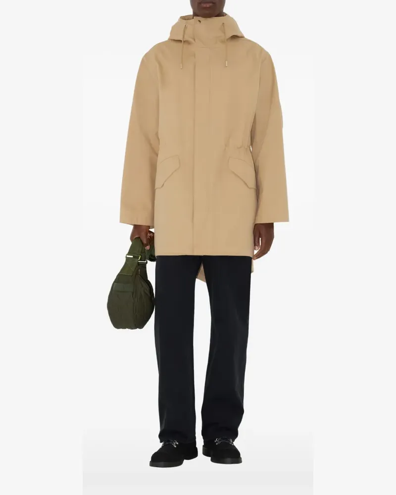 Burberry Gebondeter Gabardine-Parka - Nude Nude