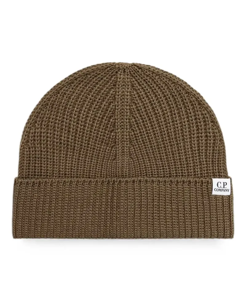 C.P. Company ribbed-knit beanie hat - Braun Braun