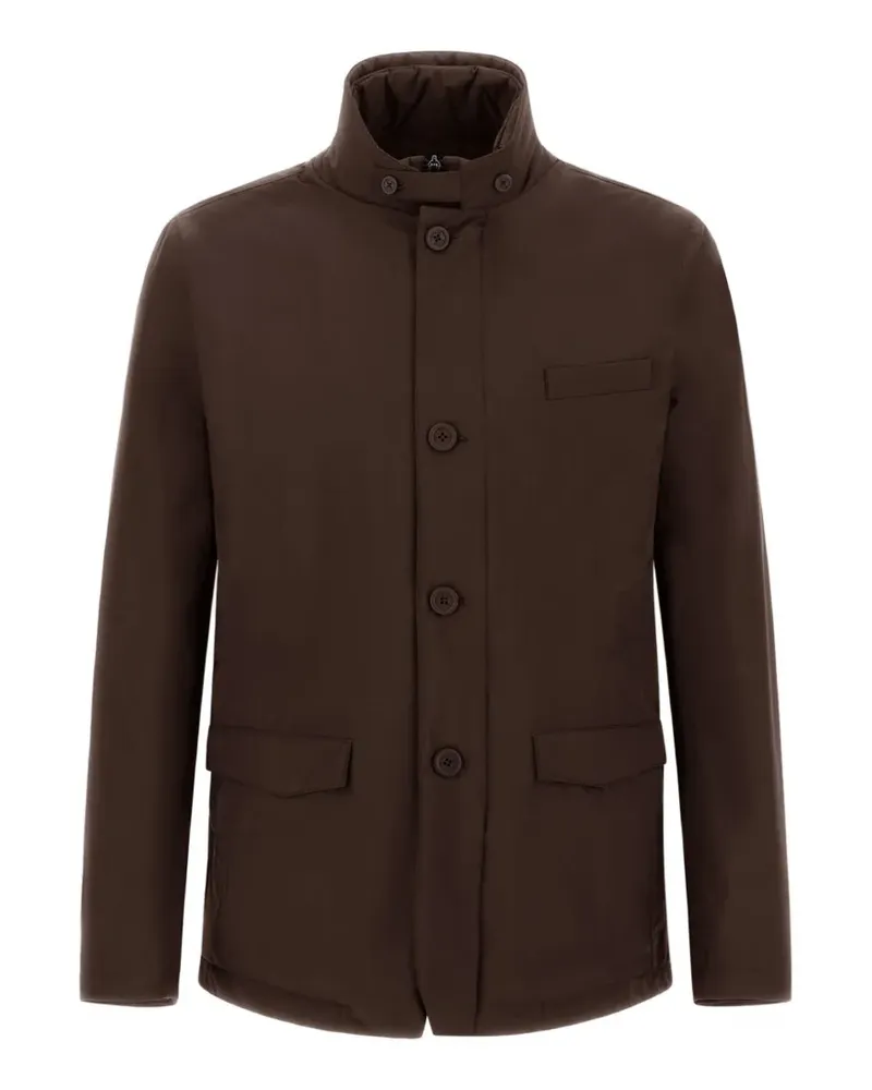 Herno Wattierte Jacke mit Knöpfen - Braun Braun