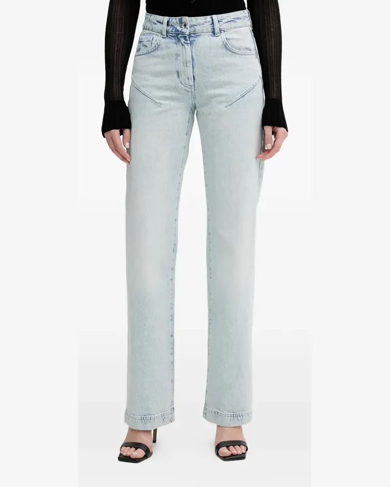 Patrizia Pepe Jeans mit Gürtelschlaufen - Blau Blau