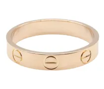2010-2025 kleiner 18kt Love Weißgoldring - Rosa