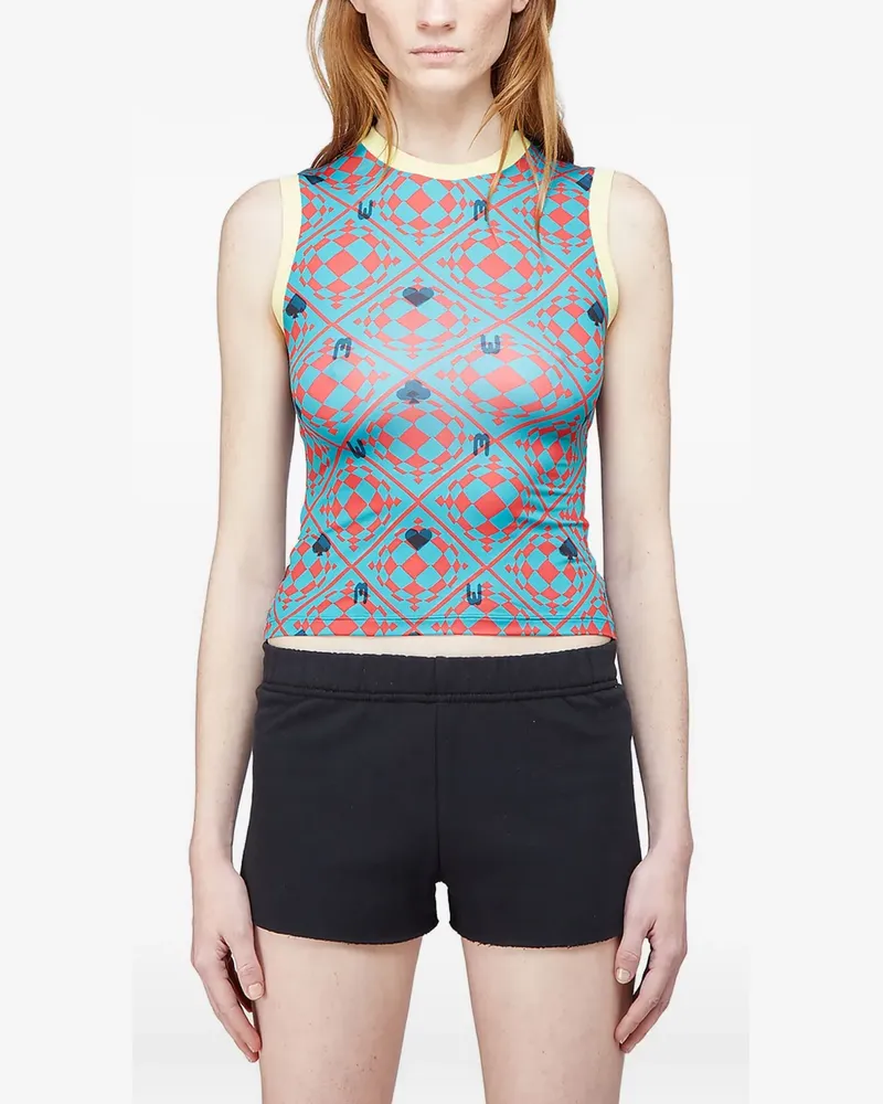 Maisie Wilen geometric-pattern sleeveless top - Blau Blau
