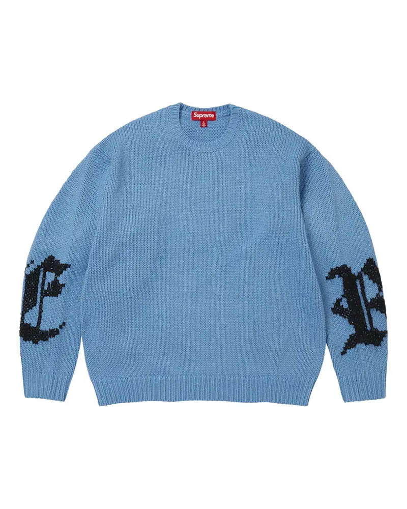 Supreme Being Pullover mit Kreuzstich - Blau Blau