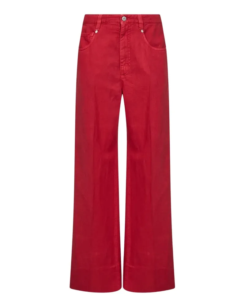 Brunello Cucinelli monili-embroidered flared jeans - Rot Rot