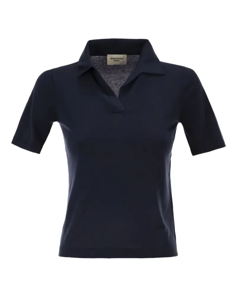 Max Mara short-sleeve V-neck T-shirt - Blau Blau