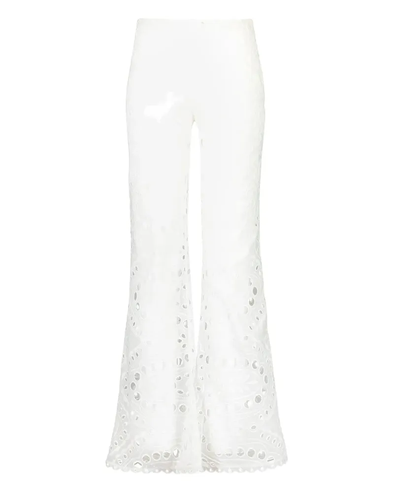Charo Ruiz Stern openwork-design trousers - Weiß Weiß