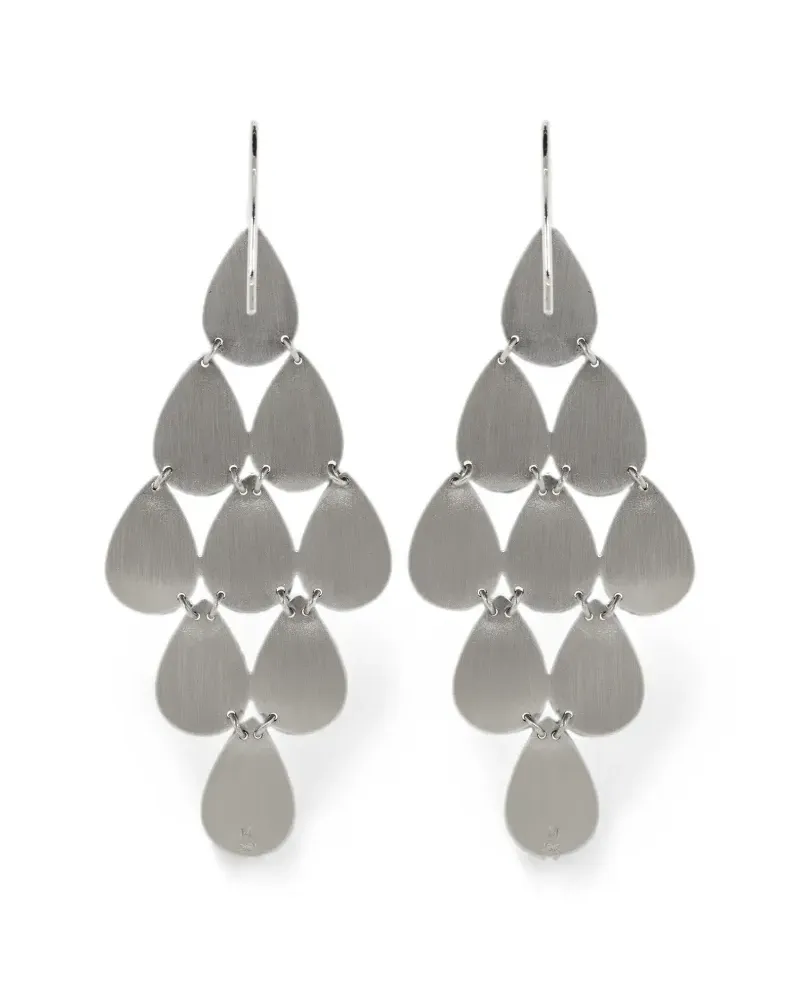 Irene Neuwirth nine-drop chandelier earrings - Silber Silber