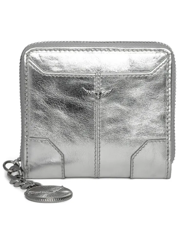 Zadig & Voltaire Mini Sunny Portemonnaie - Silber Silber