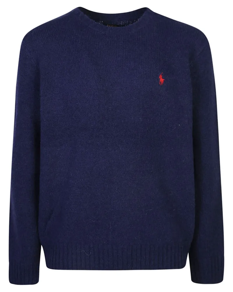 Ralph Lauren Pullover mit Polo Pony Blau
