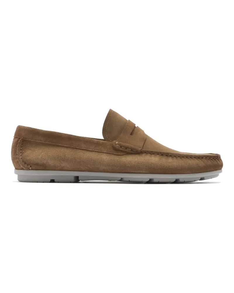 Magnanni suede penny loafers - Braun Braun