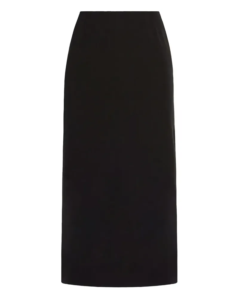 Oscar de la Renta Bleistiftrock aus Wollstretch - Schwarz Schwarz
