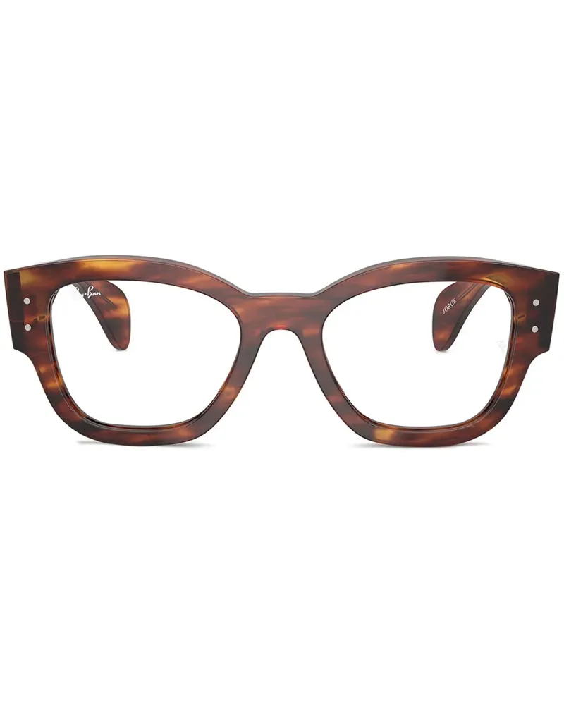 Ray Ban Jorge Brille mit eckigem Gestell - Braun Braun