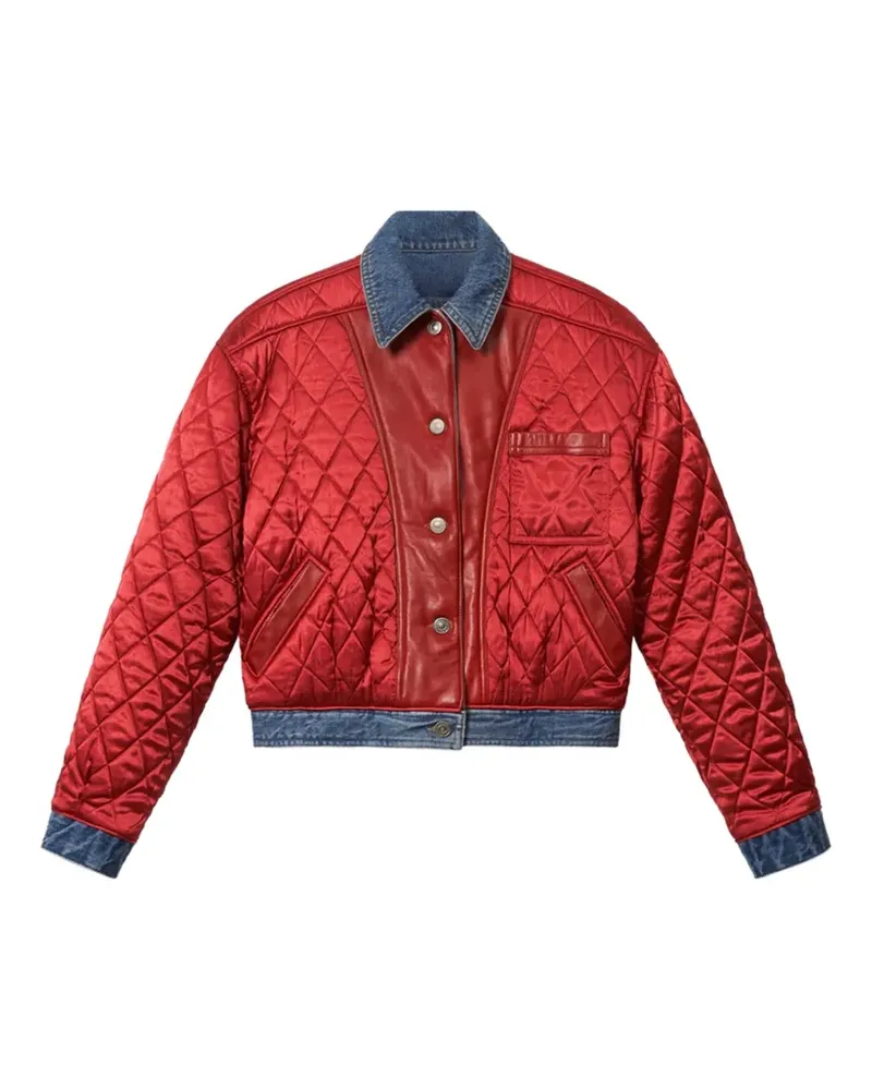 Isabel Marant Devyna quilted satin jacket - Rot Rot