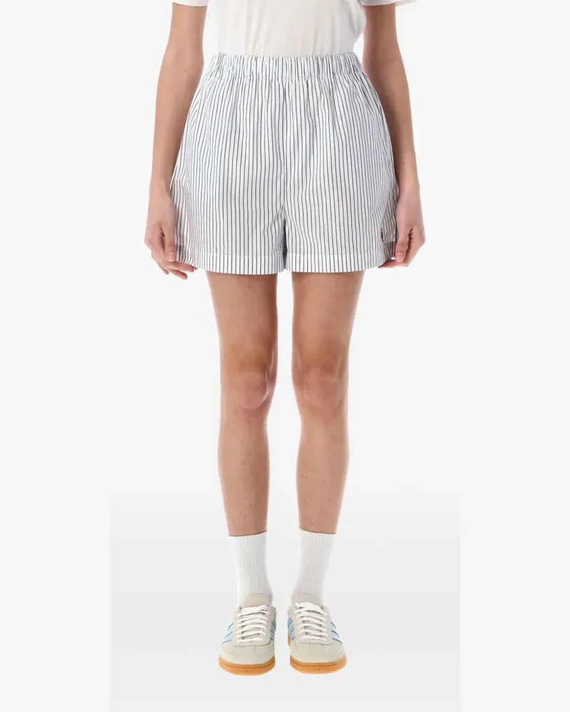 SPORTY & RICH Gestreifte Shorts - Blau Blau