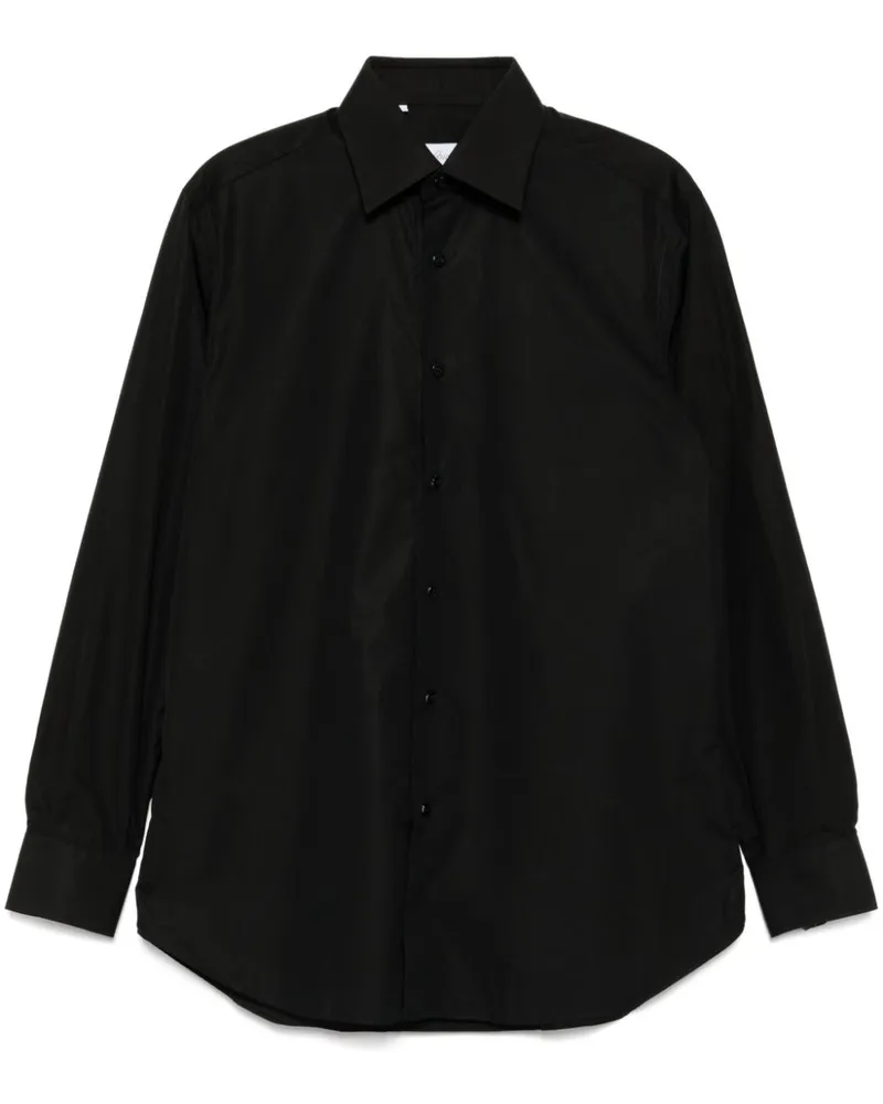Brioni Klassisches Hemd - Schwarz Schwarz