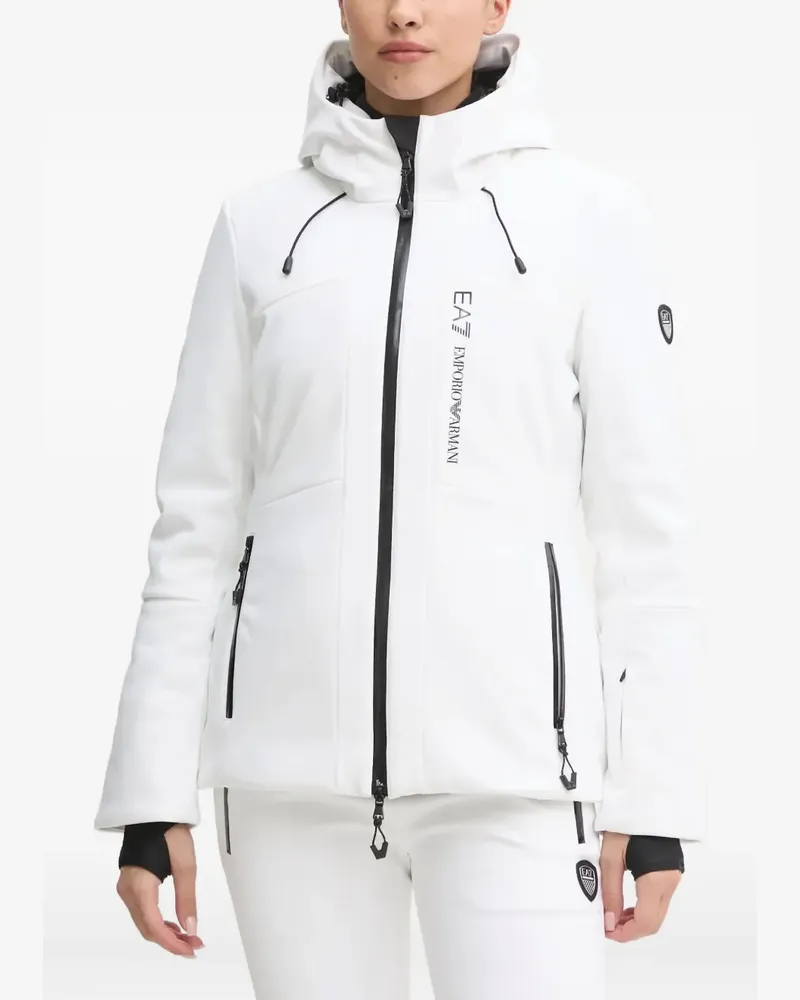EA7 hooded ski jacket - Weiß Weiß