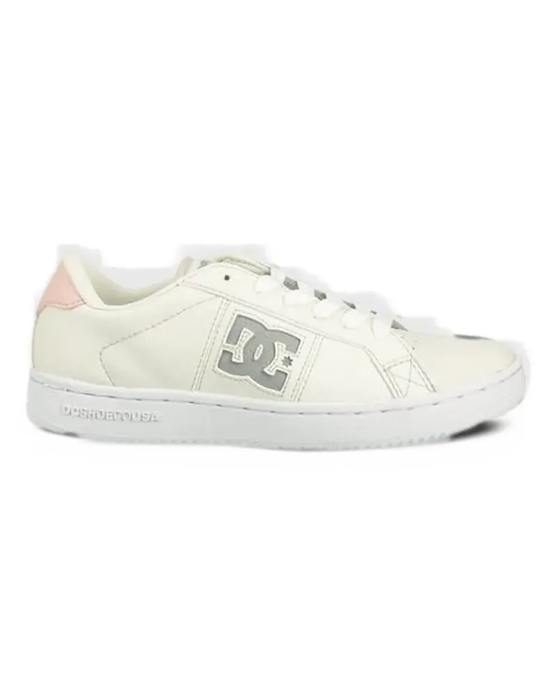 DC Shoes logo-patch perforated sneakers - Nude Nude