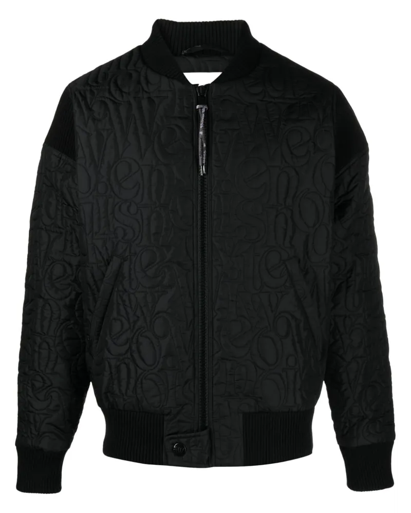 Vivienne Westwood Gesteppte Bomberjacke mit Logo - Schwarz Schwarz