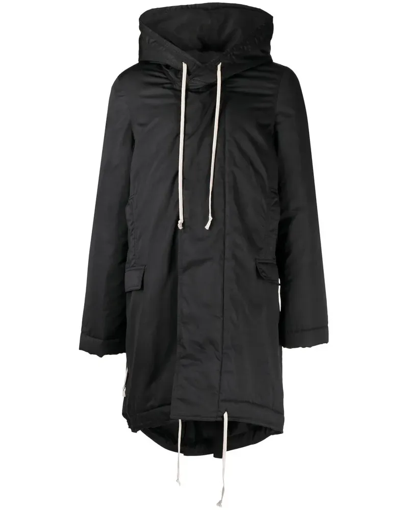 DRKSHDW by Rick Owens Gefütterter Parka mit Reißverschluss - Schwarz Schwarz