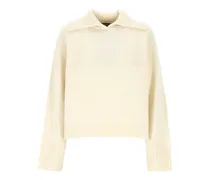 Adria Pullover mit geripptem Kragen - Nude