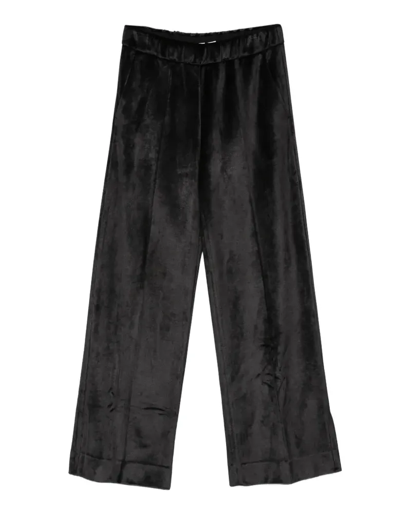 Jil Sander velvet trousers - Schwarz Schwarz