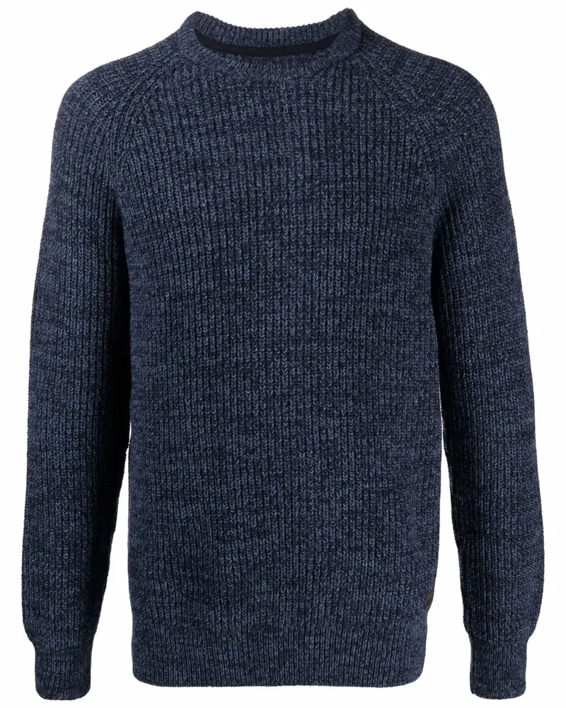 Barbour Gerippter Strickpullover - Blau Blau