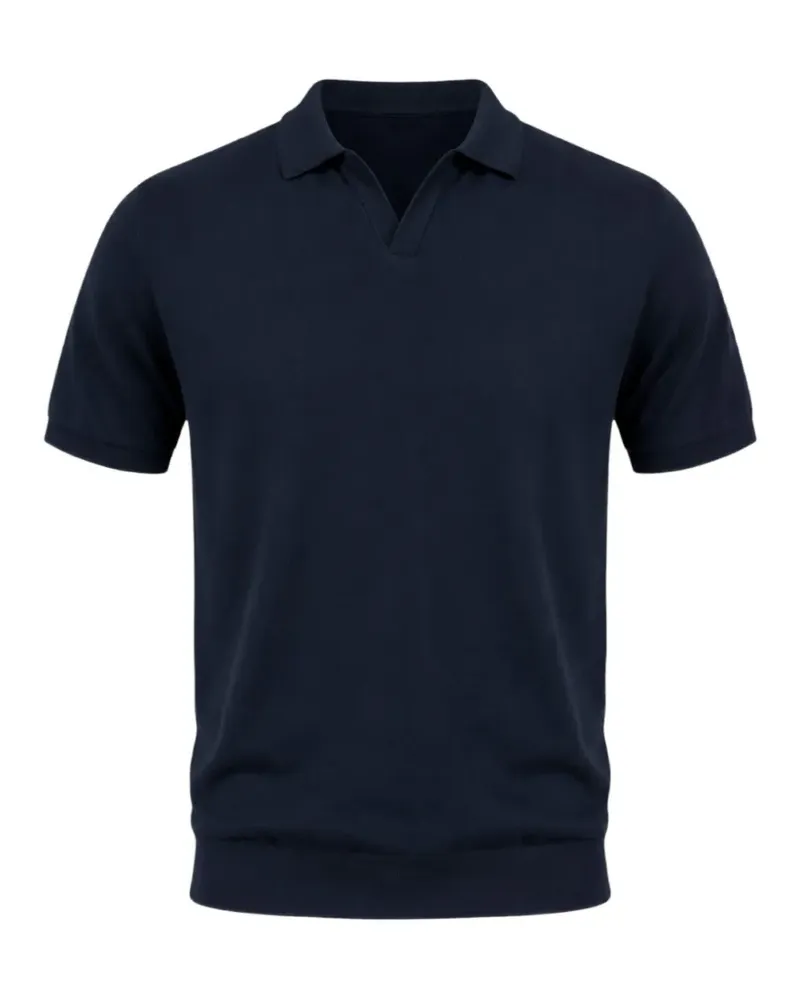 Diktat short-sleeve cotton T-shirt - Blau Blau