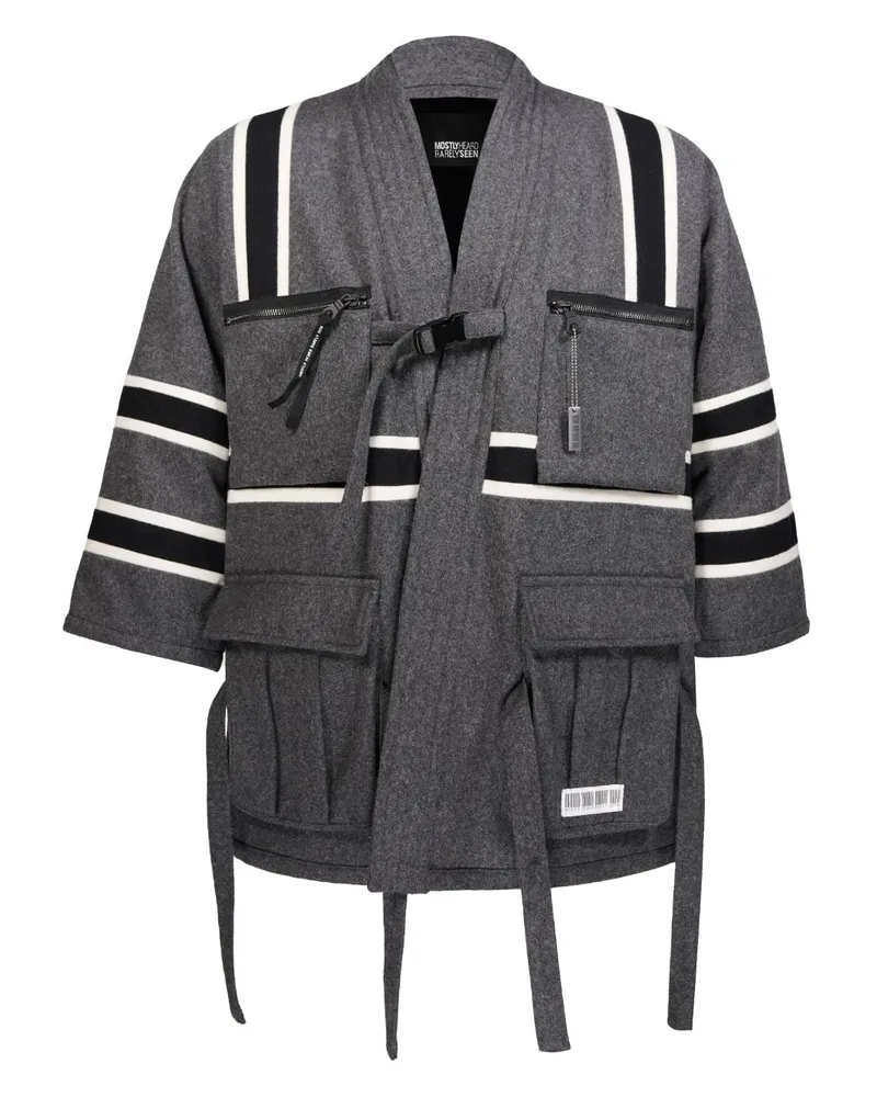 Mostly Heard Rarely Seen Cargo-Jacke im Kimono-Stil - Grau Grau