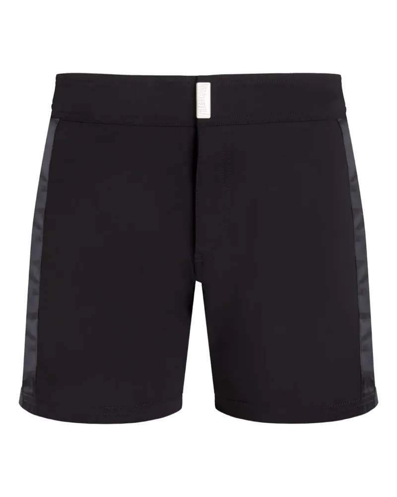 Vilebrequin Badeshorts in Colour-Block-Optik - Schwarz Schwarz