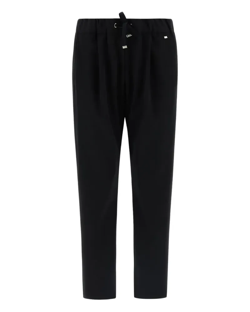 Herno Hose mit Kordelzug - Schwarz Schwarz
