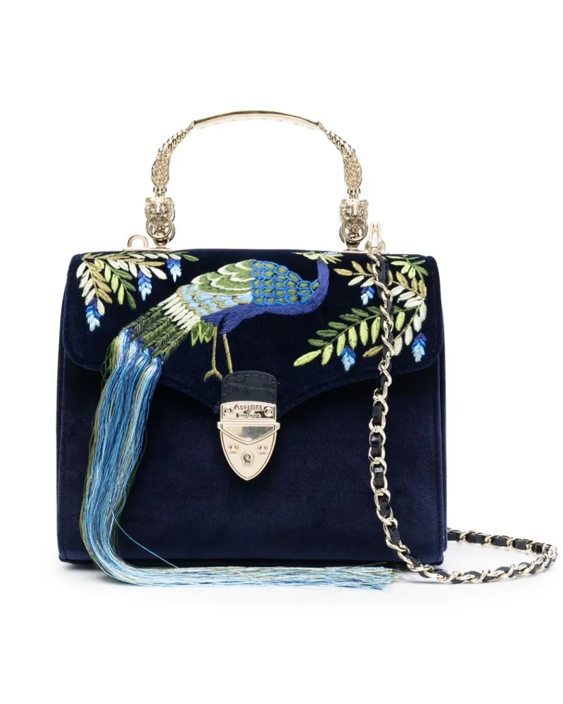 Aspinal of London Midi Mayfair Handtasche - Blau Blau