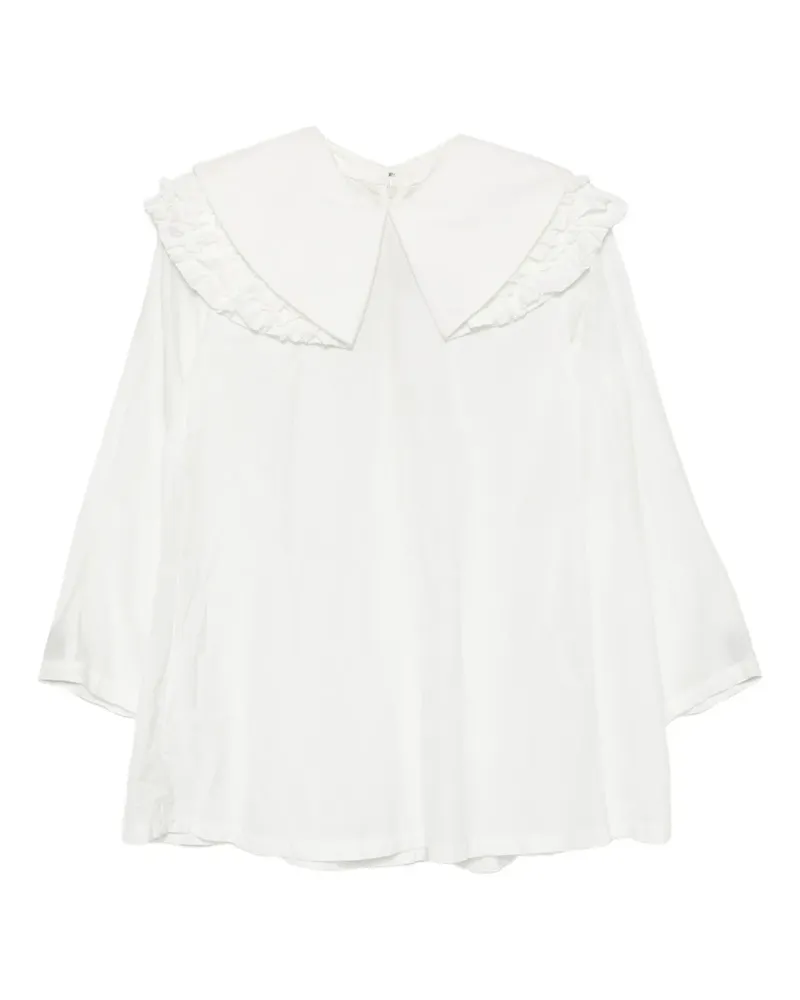 Comme des Garçons Bluse mit Rüschen - Weiß Weiß
