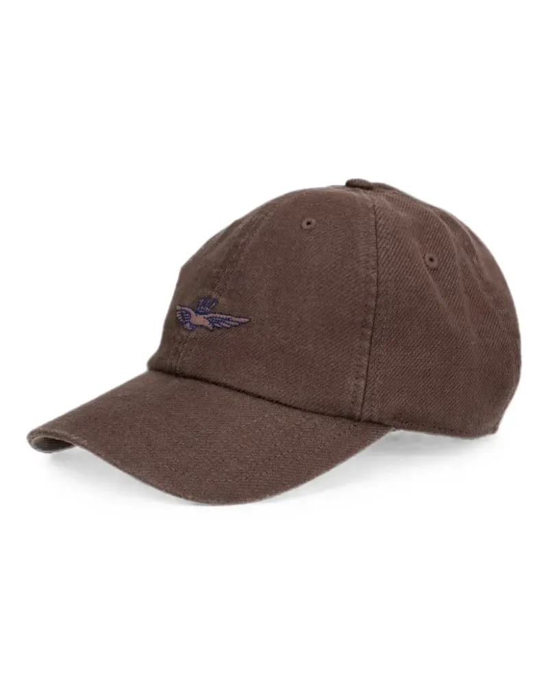 Aeronautica Militare Baseballkappe mit Logo-Stickerei - Braun Braun