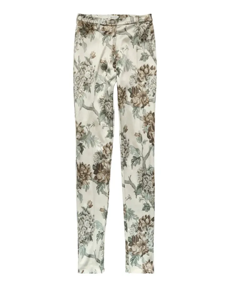 Acne Studios Schmale Hose mit Print - Nude Nude