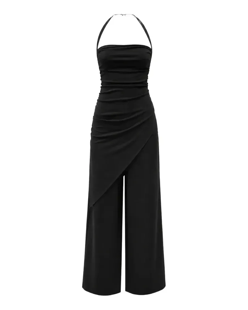Karl Lagerfeld draped jumpsuit - Schwarz Schwarz