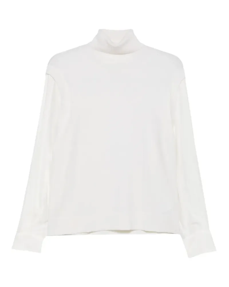 P.A.R.O.S.H. P.A.R.O H. Lwynford Pullover mit Rollkragen mit Einsätzen - Weiß Weiß