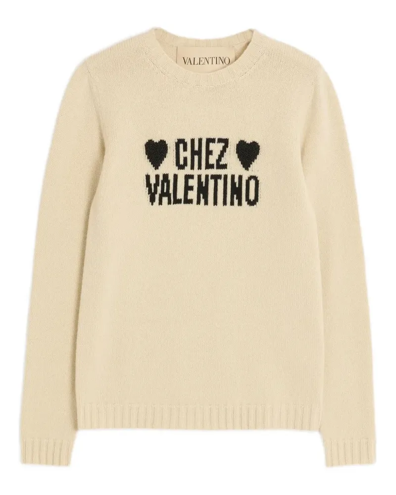 Valentino Garavani Pullover mit Herzverzierung - Nude Nude