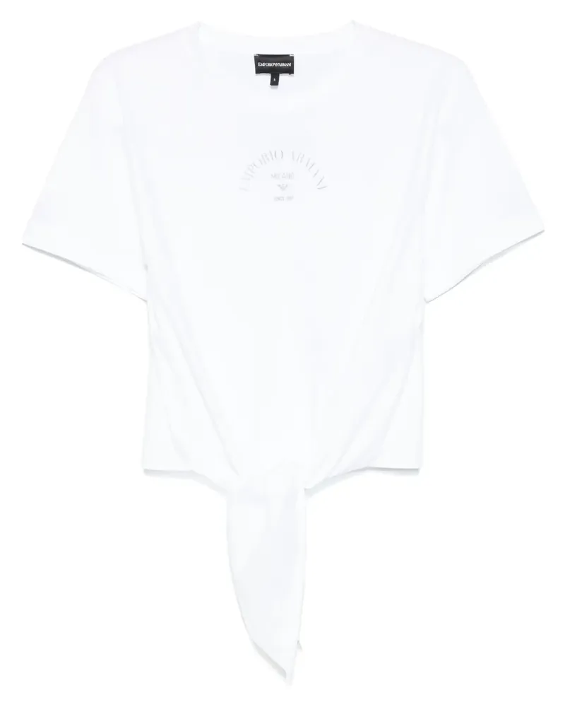Emporio Armani T-Shirt mit Logo-Print - Weiß Weiß