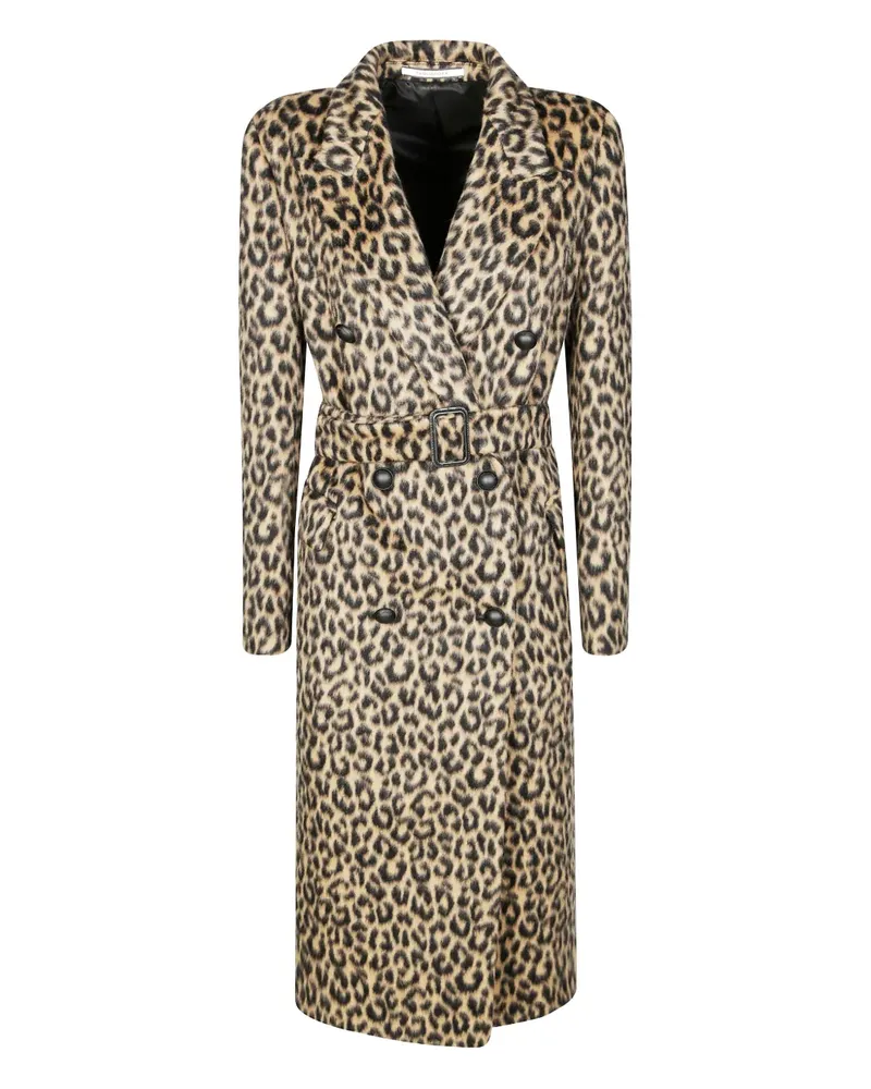Tagliatore animalier-pattern double-breasted coat - Nude Nude